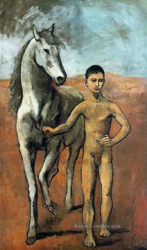  kubist - Junge führt ein Pferd 1906 kubist Pablo Picasso